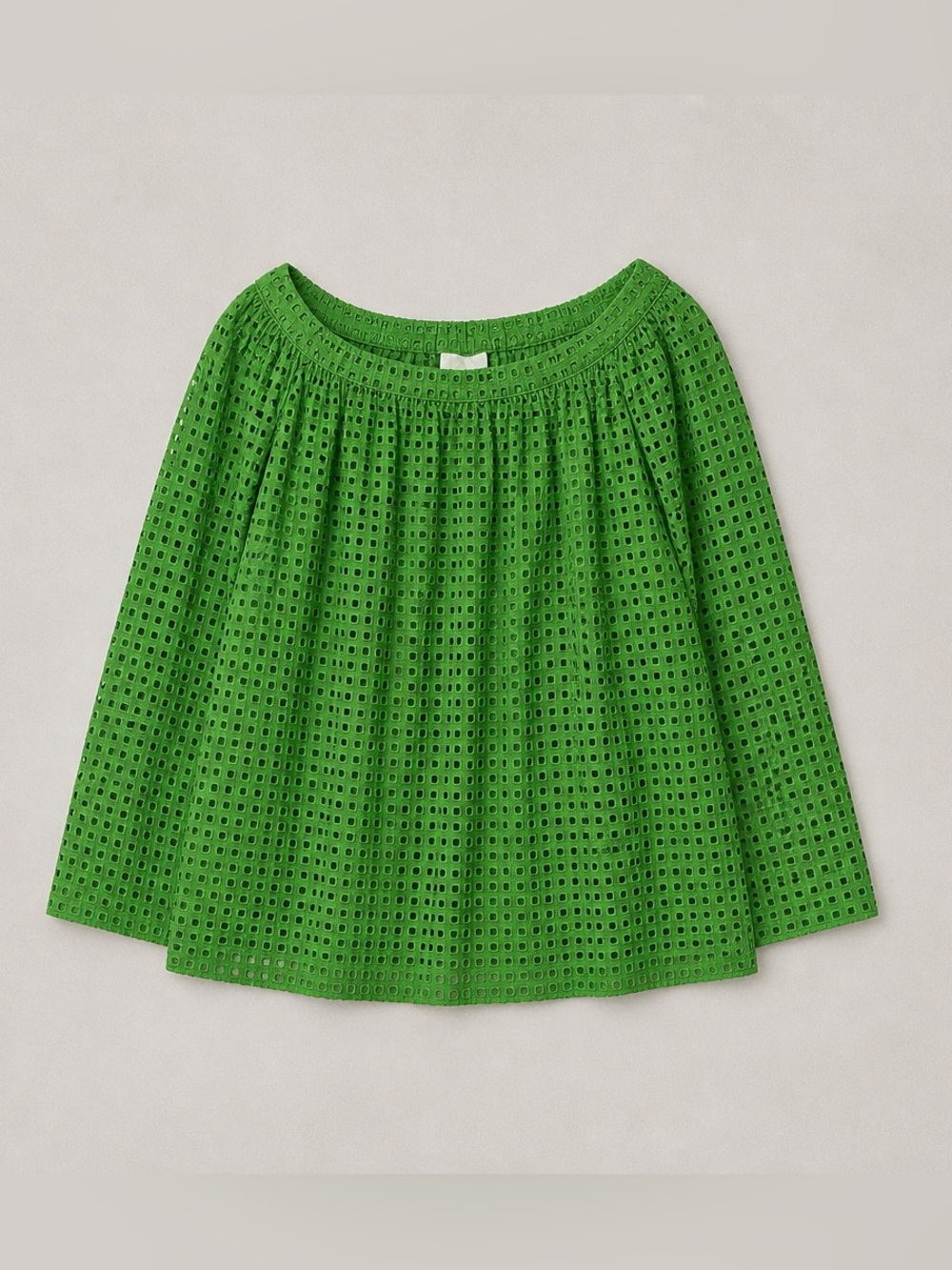kate spade Bright Green Eyelet Peasant Skirt Midi Y2K